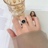 Unique Silver Watch Shape Ring